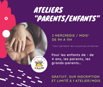Les ateliers parents/enfants des mois de mai et de juin 2023 ! 